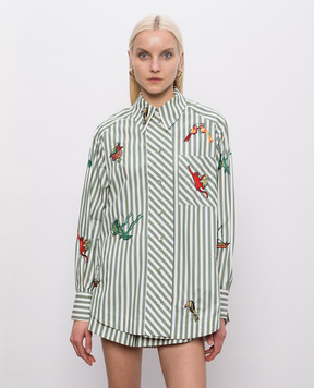 Alemais Striped shirt with Bisou embroidery 7125T