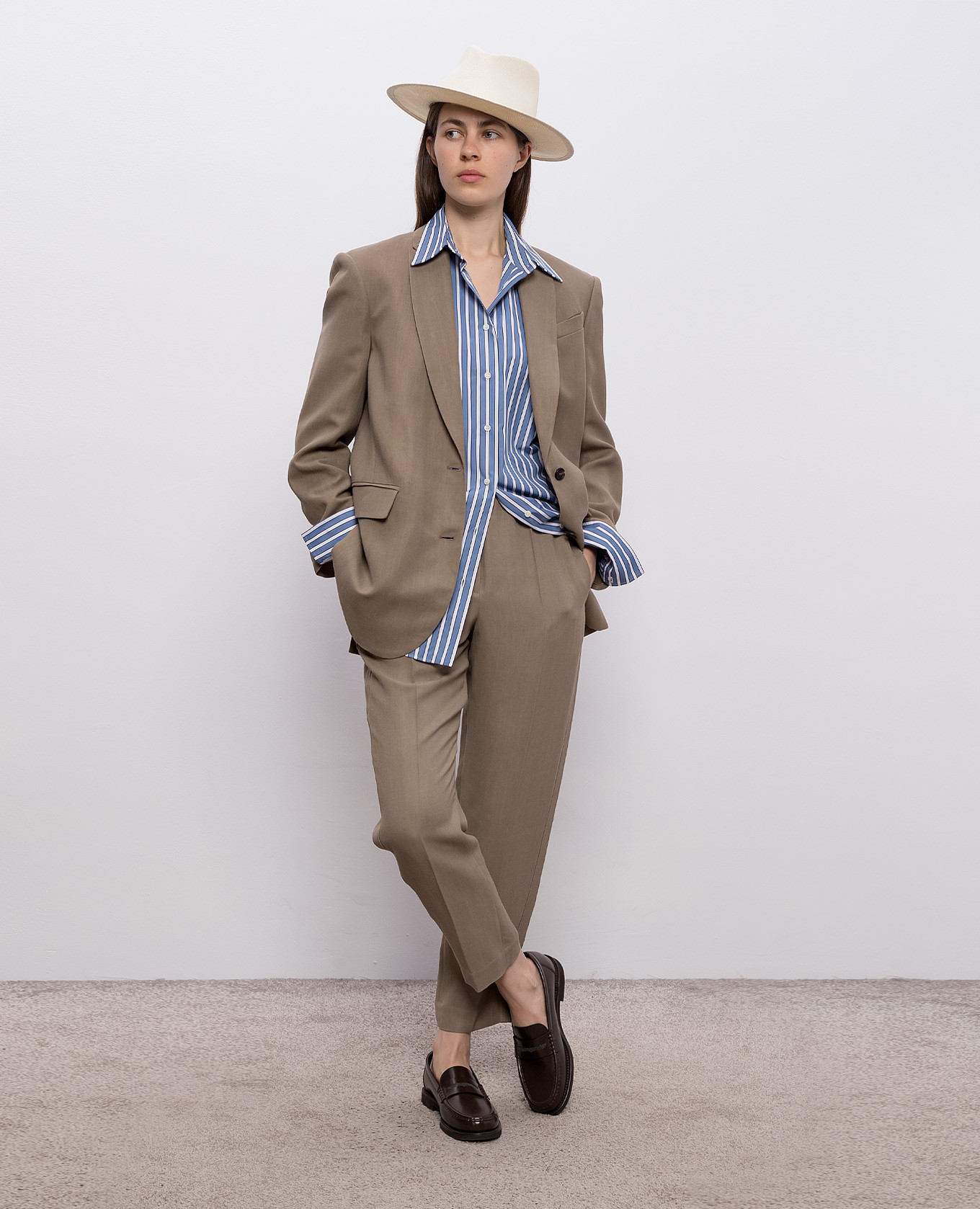 Blue striped shirt Brunello Cucinelli 2
