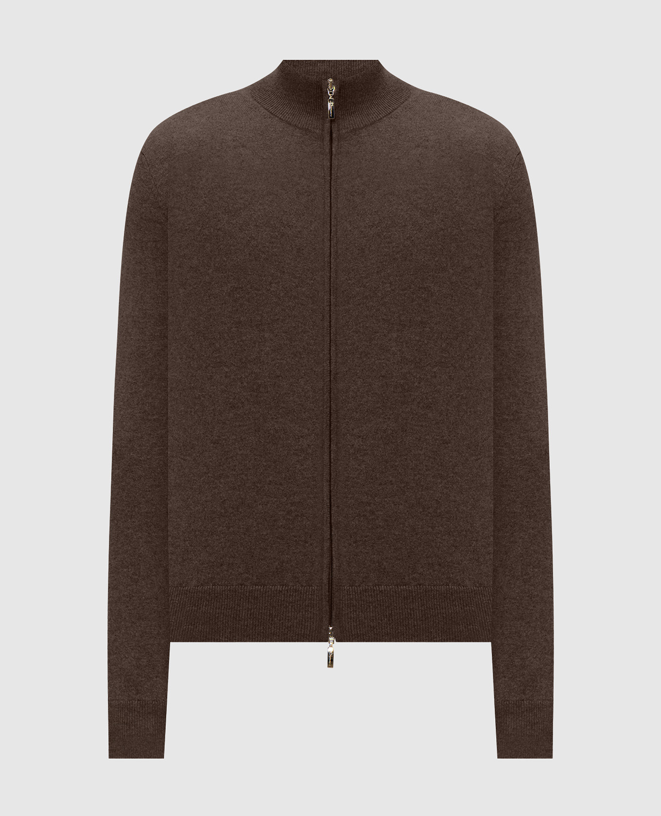 Dark brown cashmere cardigan