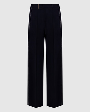 Peserico Blue wool pants A0468302008