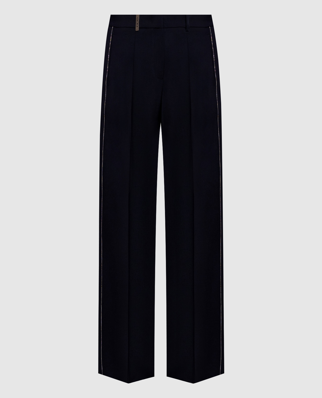 Blue wool pants