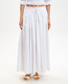Dolce&Gabbana White maxi skirt F4DA7TFU61A
