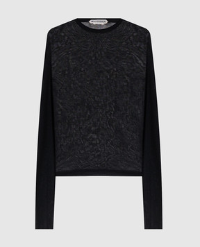 JW Anderson Black ribbed long sleeve JO0292PG1904