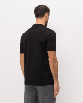 Canali Black cotton T-shirt MJ00002T0922