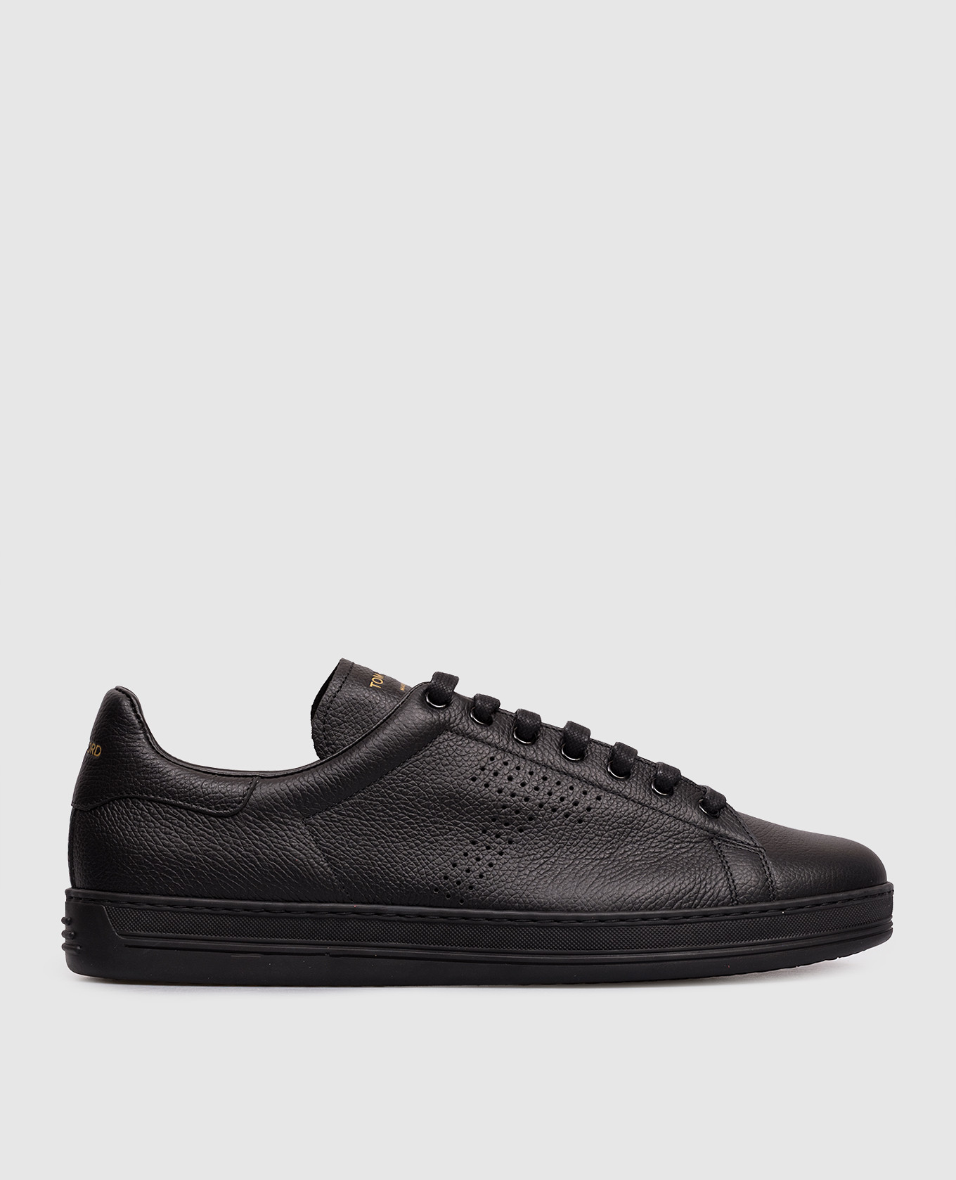 Black leather Warwick sneakers
