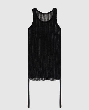 Ann Demeulemeester Mara black tank top B0011982FA736