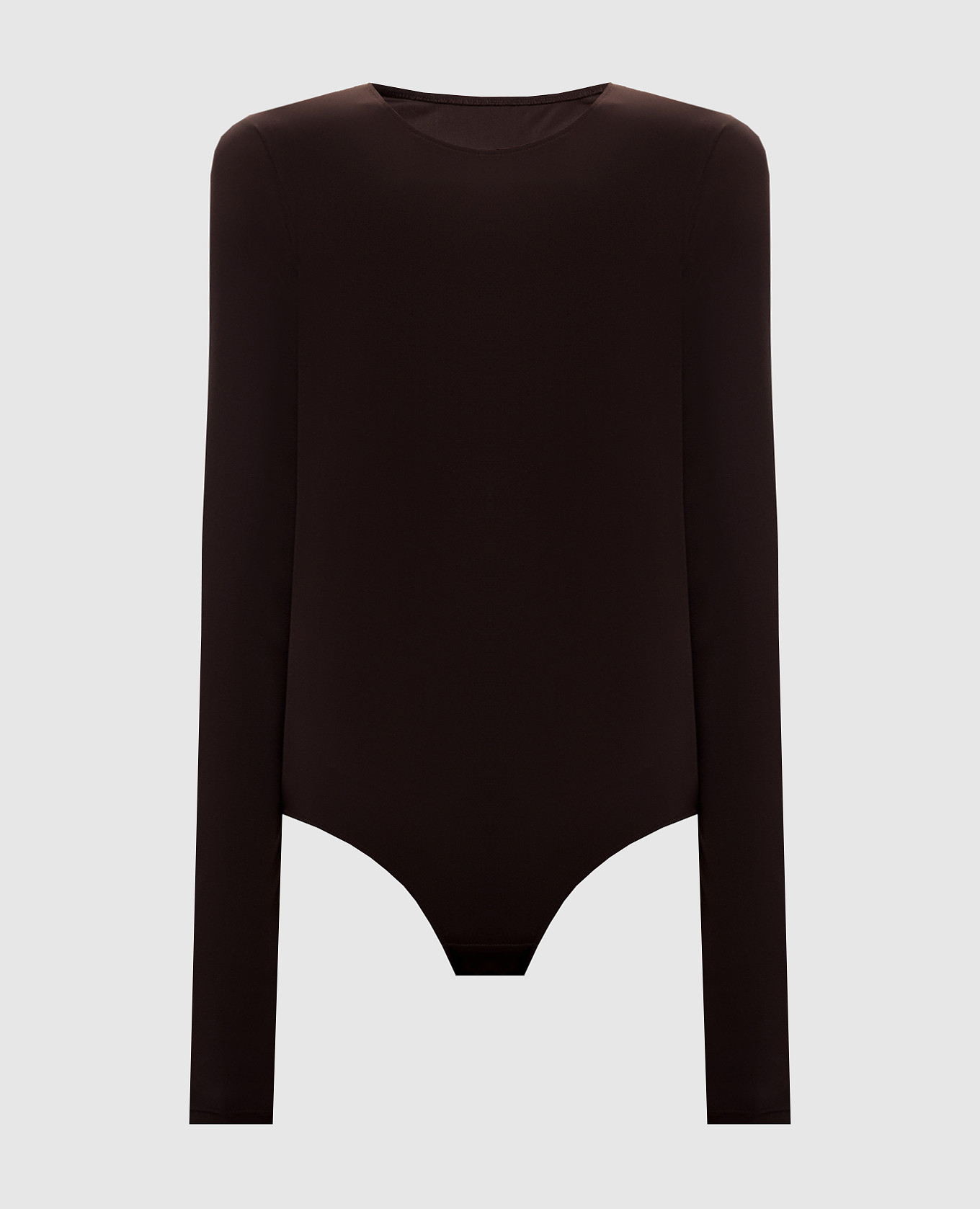 Brown bodysuit with emblem