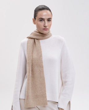 Allude Beige cashmere scarf 26511247