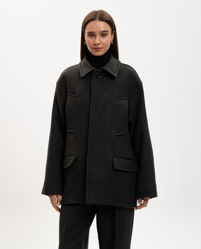 Ami Paris Gray wool coat FCO456WV0078