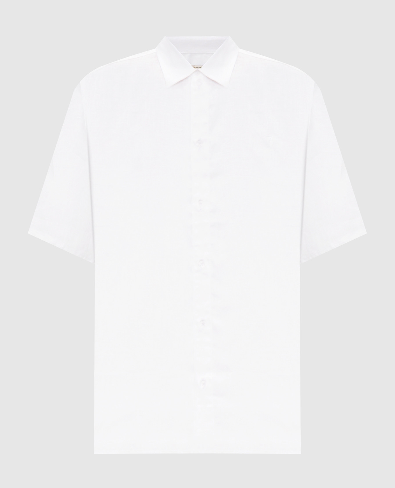 White linen short-sleeved shirt Trussardi