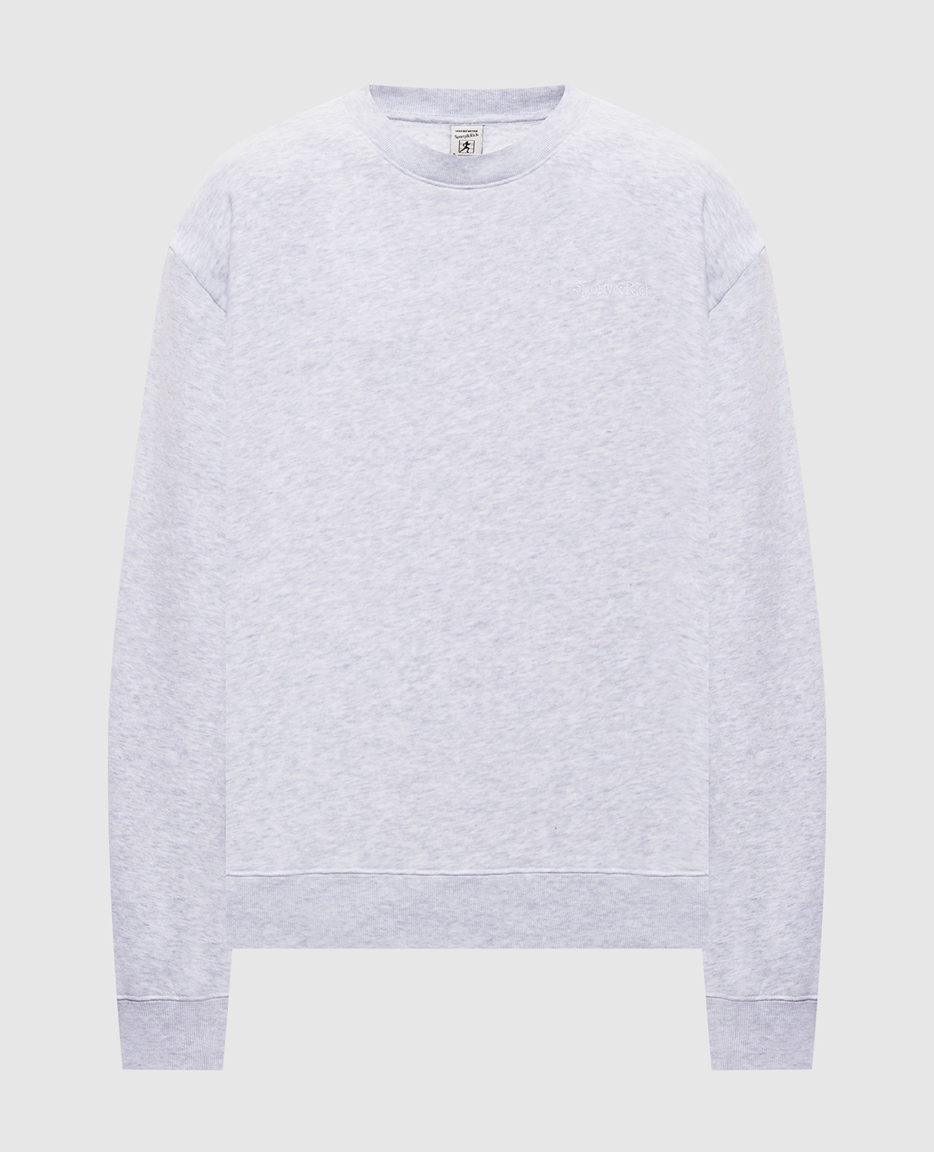 Sweat-shirt gris chiné