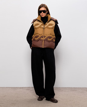 Raxxy Brown down vest RX26AWT004
