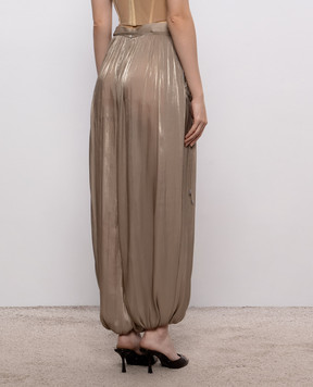 Nissa Beige draped pants RP16697