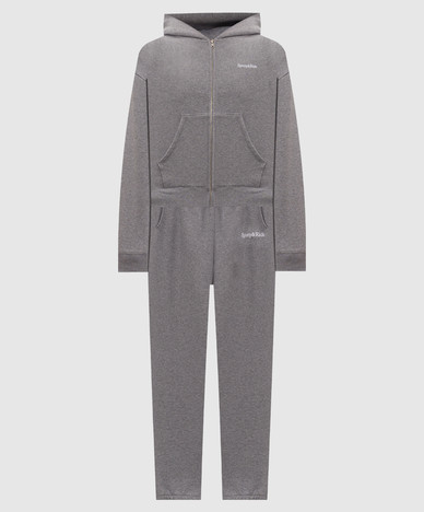 Gray insulated tracksuit