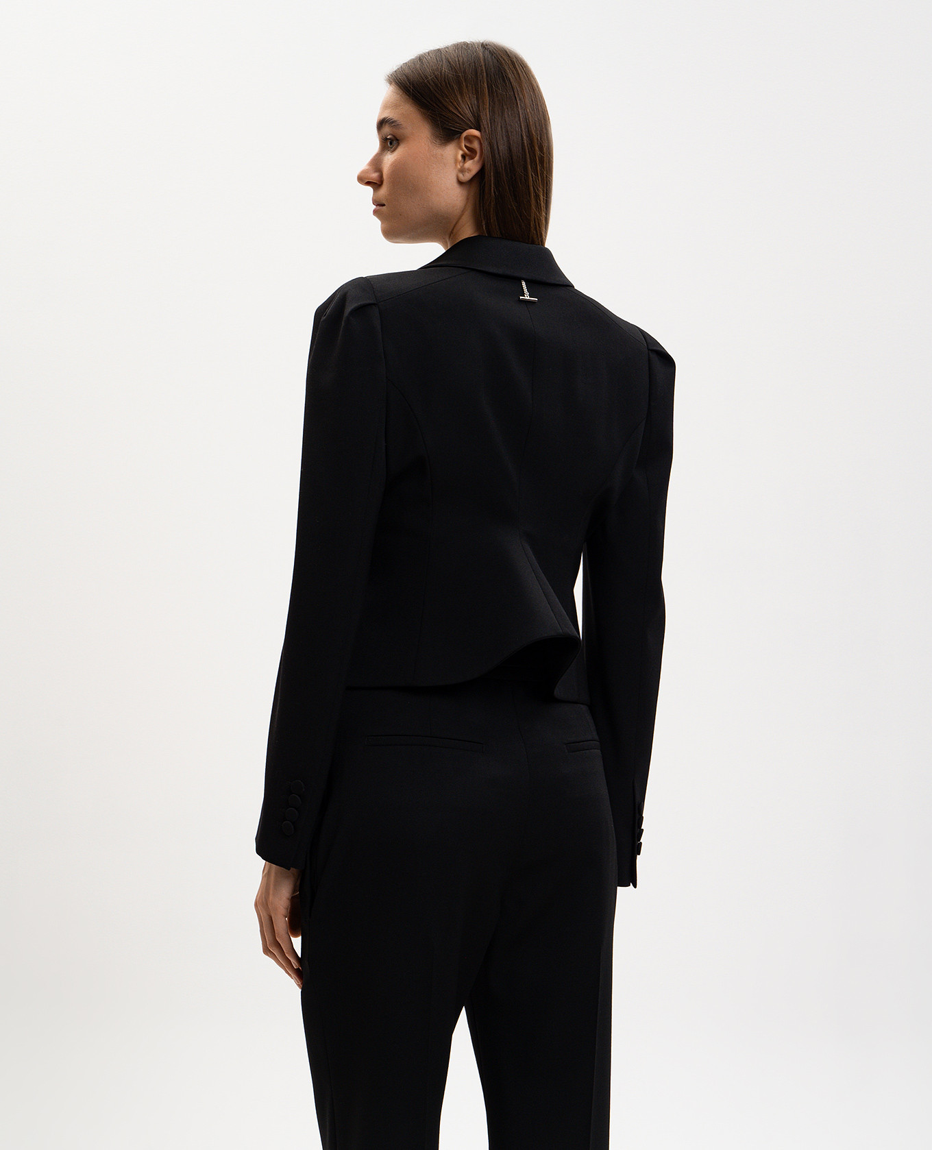 

Black wool tuxedo jacket Alexander McQueen