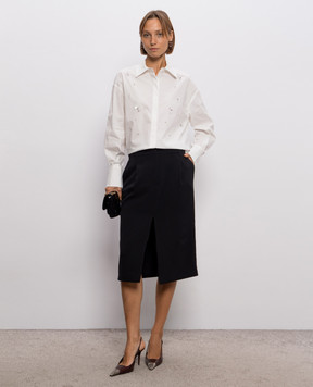 Twinset White shirt with applique 262AP2322