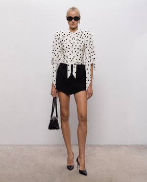 Vetements White polka dot blouse WH27BL133WD