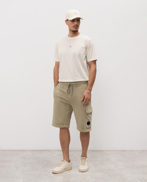 C.P. Company Beige T-shirt with logo MTS114A006374G