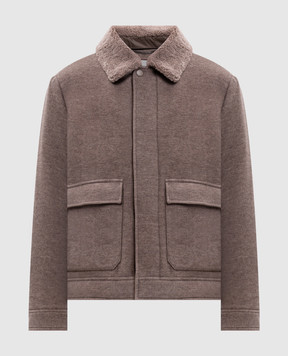 Canali Brown wool and cashmere jacket SG03517O41108