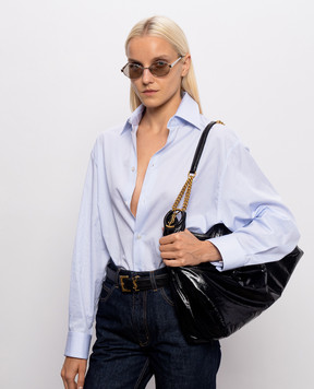 Saint Laurent Black leather hobo bag HORTENSE 871220AAGOL