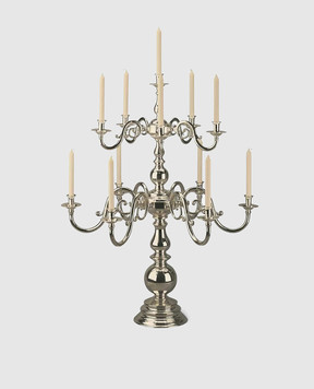 Broggi 1818 Ambasciata silver candlestick for 13 candles 3100018544