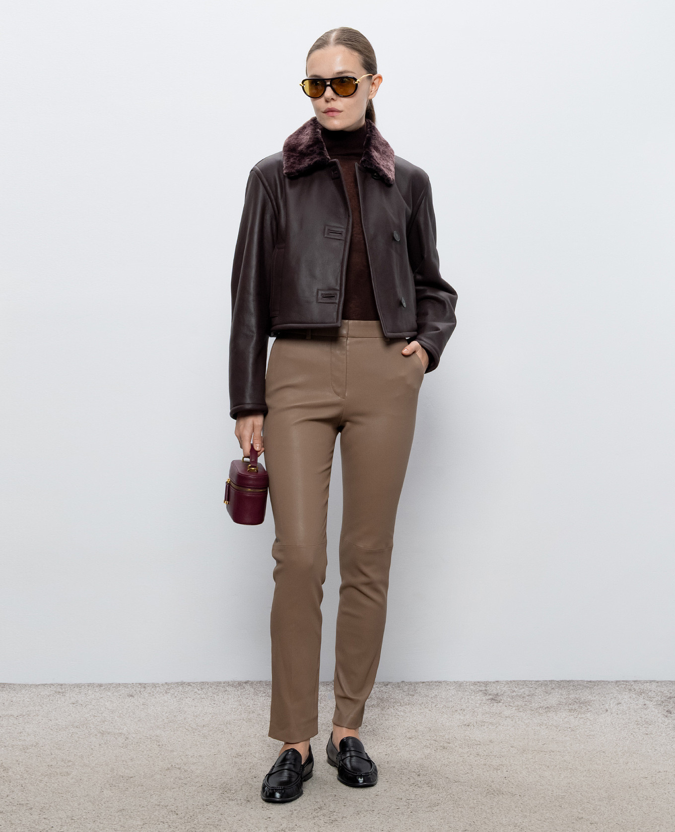 Yara brown cashmere turtleneck JOSEPH 2