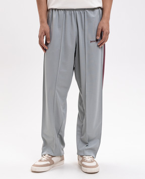 Palm Angels Green sweatpants with logo embroidery PAMCJ004FB001