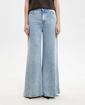 Solotre Blue jeans with a worn effect M1AB0168