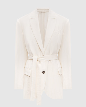 Brunello Cucinelli Ivory sequined jacket ML5927367