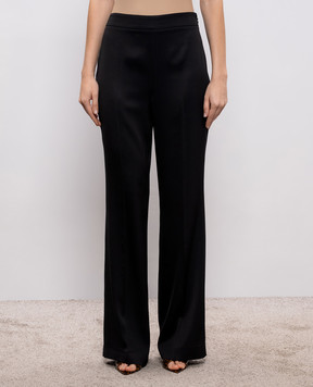 Twinset Black flared pants with logo 261TP2421
