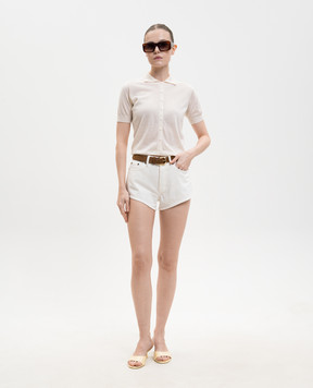 Jacob Lee Ivory cashmere top WCP0040SS26W