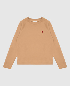 Ami Paris Children's brown sweatshirt KSW812JE0269