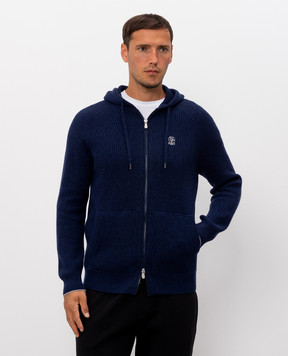 Brunello Cucinelli Blue cashmere sports jacket M22704806G