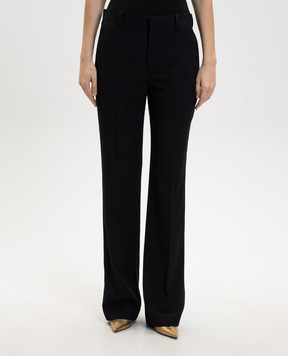 Balmain Black wool pants GF1PN220WC09