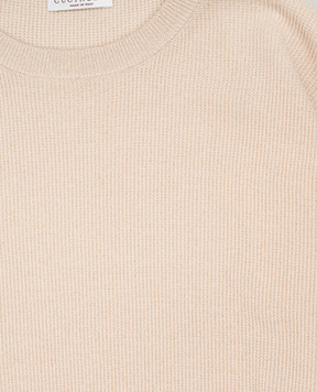 Brunello Cucinelli Children's beige jumper with lurex BAZM23000C