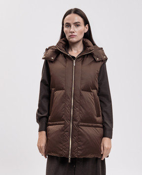 Be Florence Brown down vest EM2644