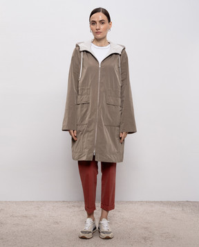 Peserico Khaki raincoat A251306953A