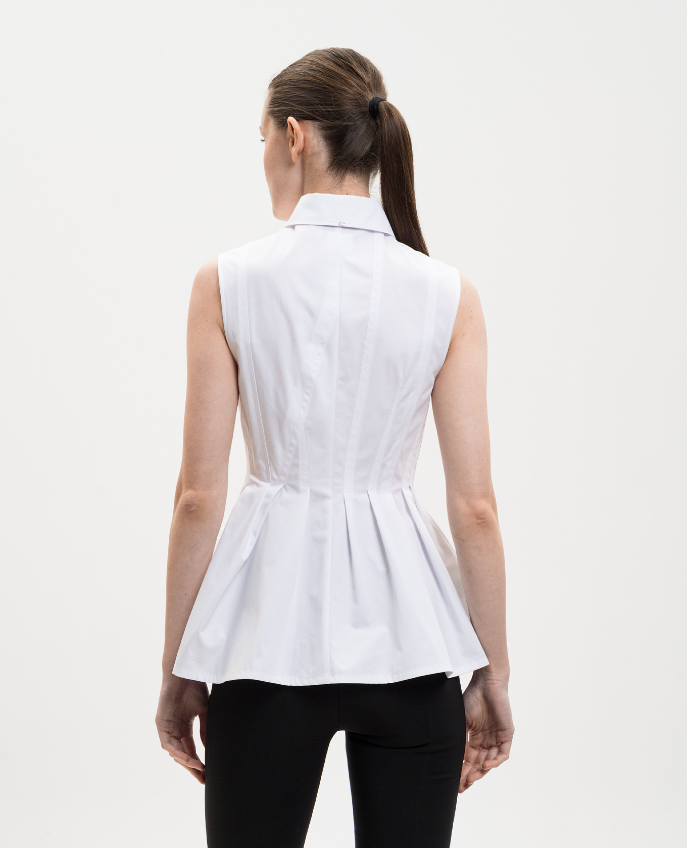 White CERTOSA sleeveless shirt Max Mara Sportmax 4