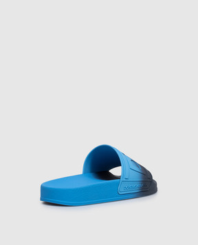 Dolce&Gabbana Baby blue sliders with a gradient effect DD0320A56313940