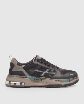 Premiata Drake black combo sneakers with emblem DRAKE