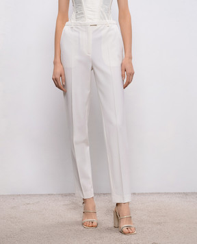 Loulou de Saison Ivory linen pants MALKALDS