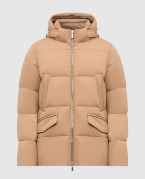 MooRER Beige VALLS camel wool down jacket VALLSCA3