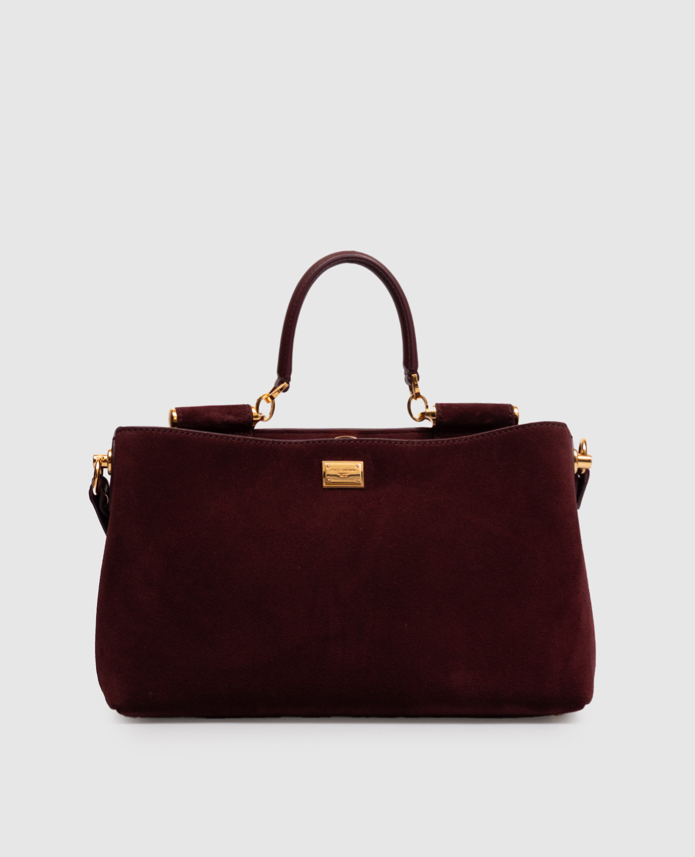 Vittoria burgundy suede bag