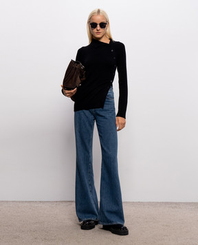 Dondup Black jumper with buttons DT445M01022D002