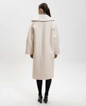 The Row White Regino wool coat 10513W4238