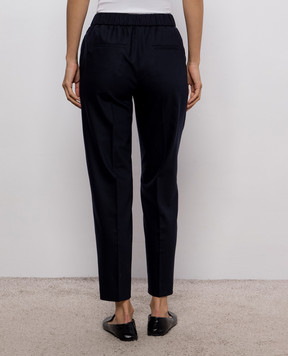 Peserico Blue pants with wool A04572Z03358
