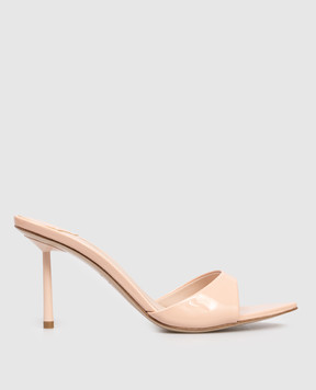 Le Silla BELLA beige patent leather mules 6625E080BXPPGSL