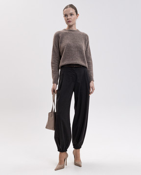 Max Mara Weekend TUONO brown alpaca sweater WKDTUONO