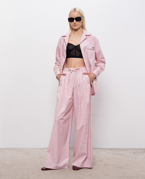Dolce&Gabbana Pink striped pants FTDJETFR517