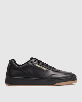 Saint Laurent Black leather SL/61 sneakers with logo print 81947600N00
